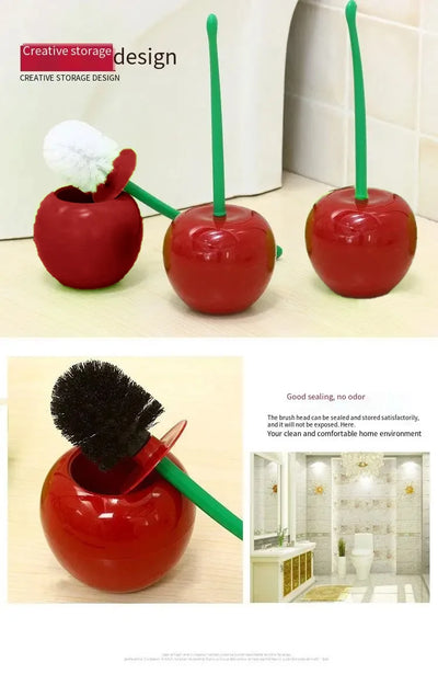 Cherry Shape Toilet Brush Holder