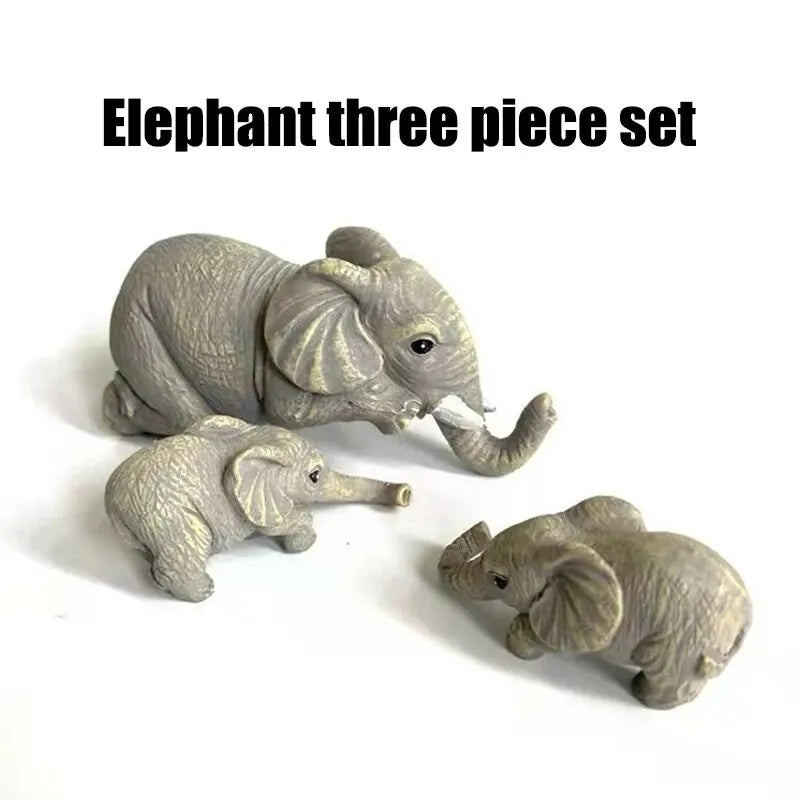 Elephant Sitter Hand-Painted Figurines