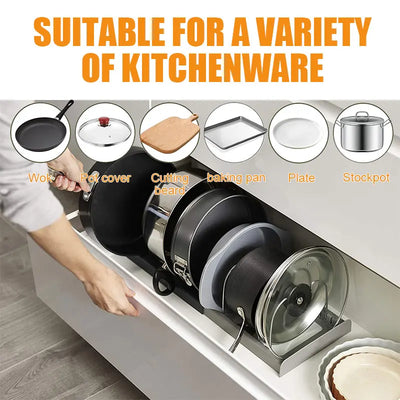 Expandable Pot and Pan Organizers