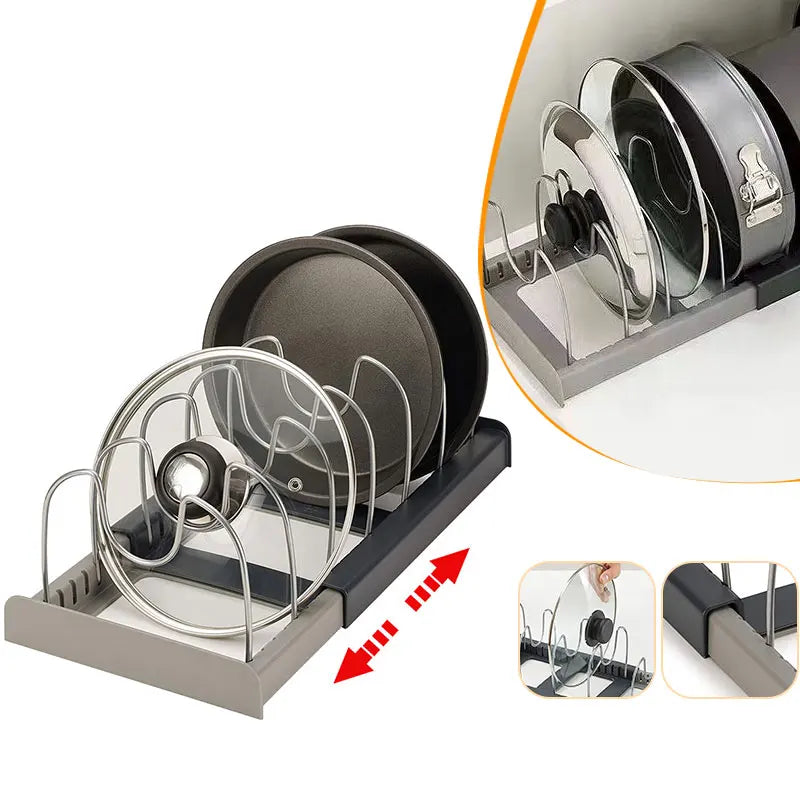 Expandable Pot and Pan Organizers